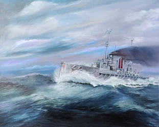 SMS Seydlitz enters Jutland 14:15 31st May 1916